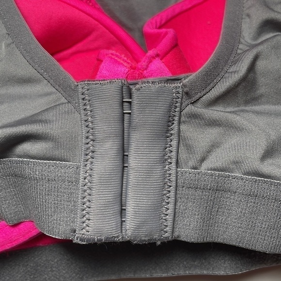 AMBRIELLE Sports Bra Medium Impact Underwire Adjustable Straps 34B Hot Pink - Picture 6 of 12